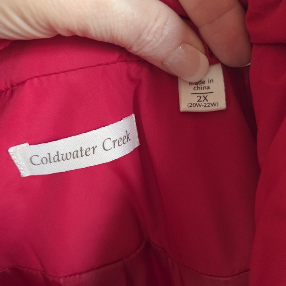Coldwater Creek Cherry Red Sleeveless Vest - Picture 5 of 7